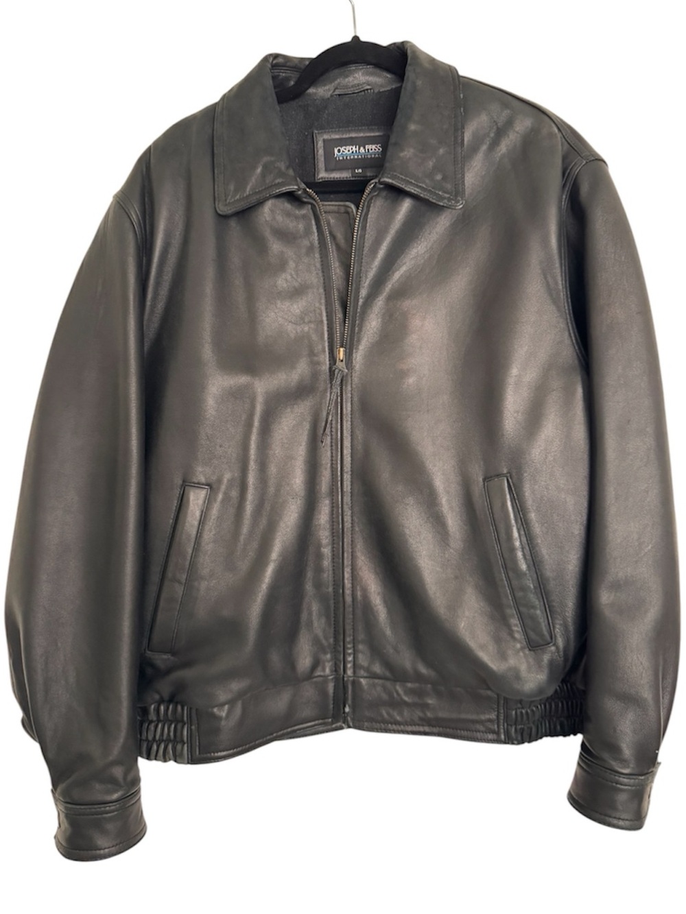 Joseph & Feiss Vintage Leather Men’s Bomber Jacket Size Large